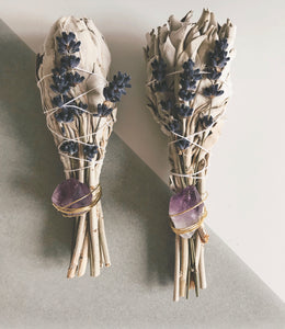 Amethyst and Sage for restful sleep